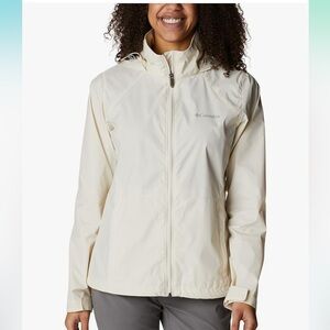 NWT Columbia Switchback III Rainjacket Chalk Size Small